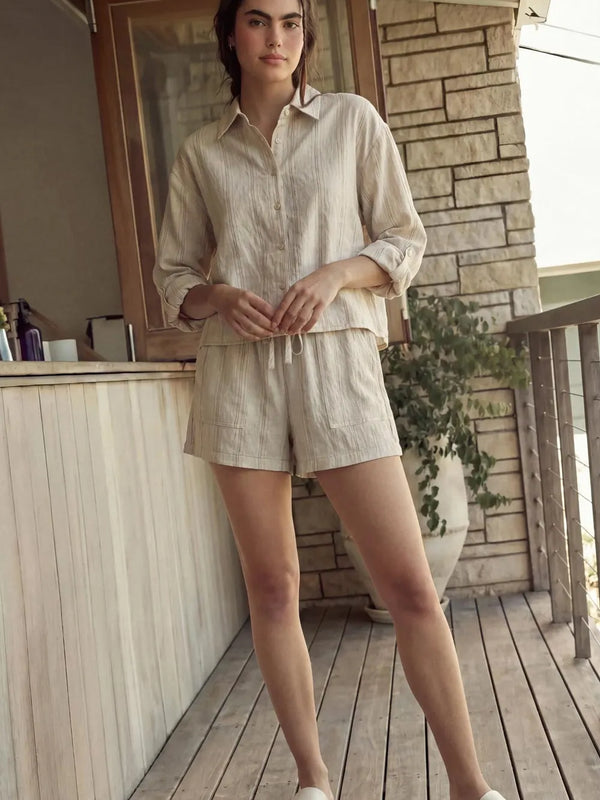 Short bolsillos resorte