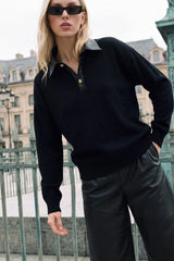 Polo neck sweater