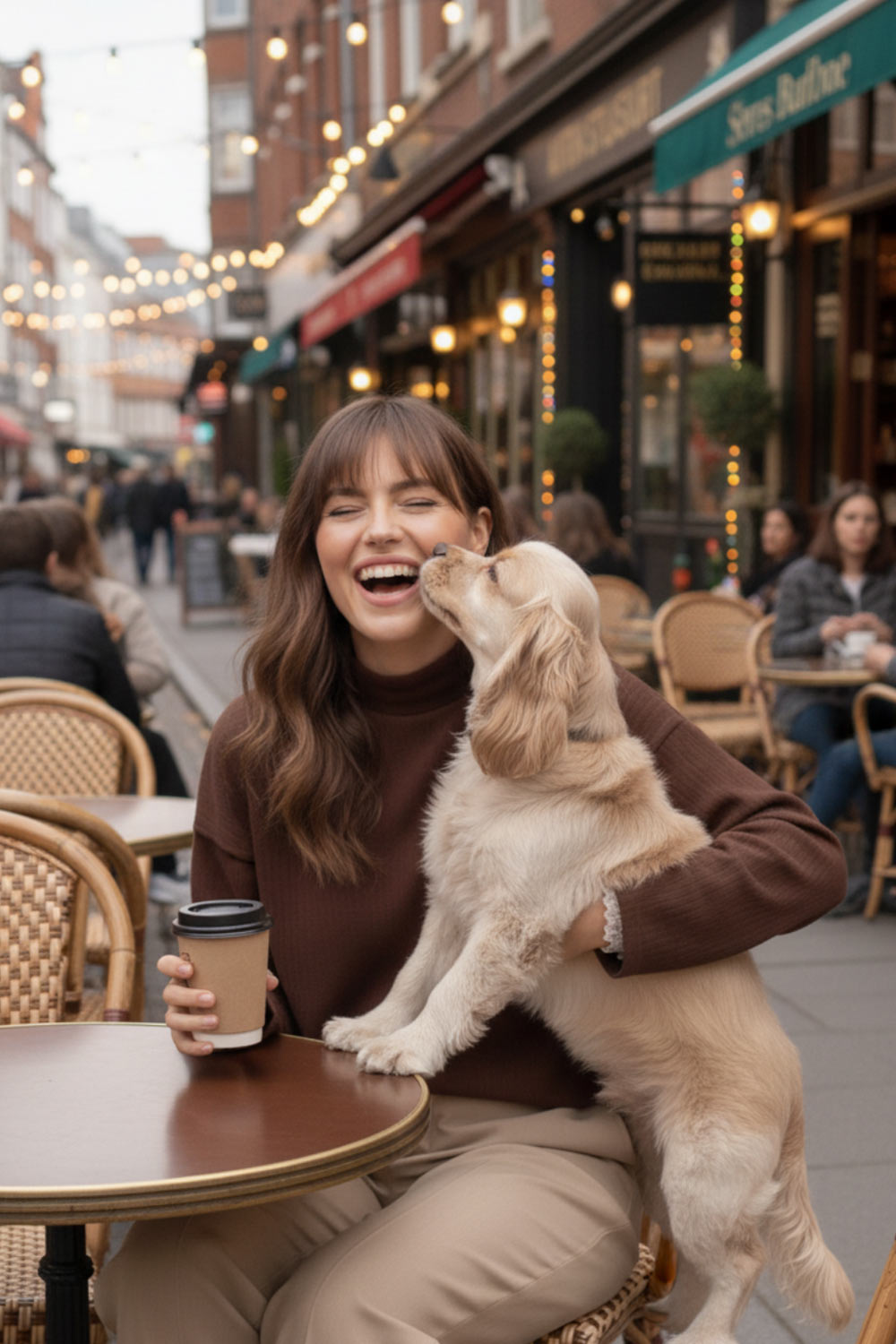 Jersey canalé de punto, fit oversized, cuello alto y manga larga amplia con hombro caído.