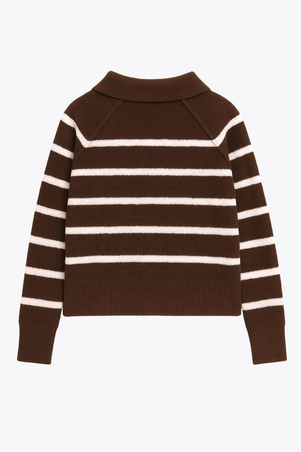 Sweater rayas cuello polo