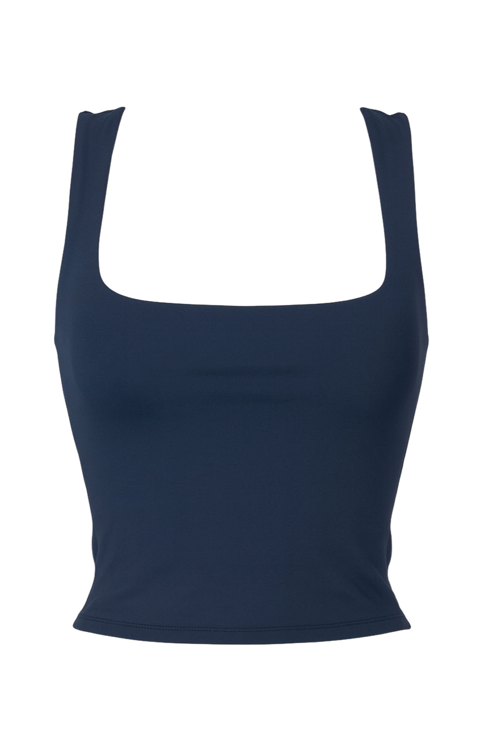 Top básico de fit ajustado, sin mangas y escote cuadrado.