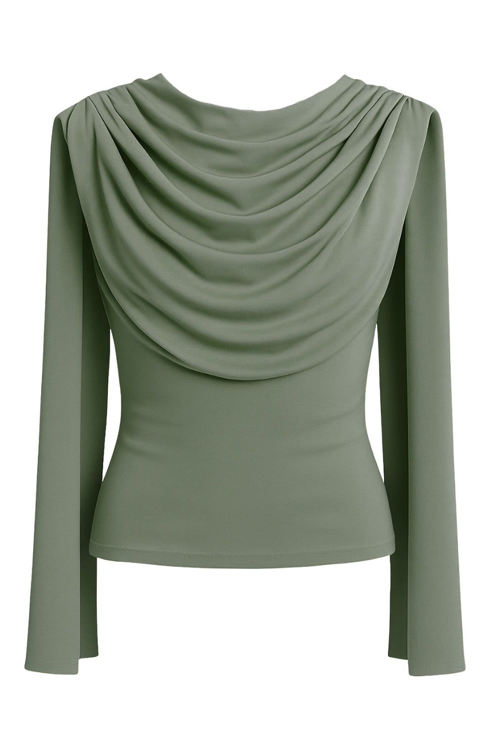 Top de fit ajustado, sin mangas, cuello redondo y detalle decorativo frontal con plisados en hombros.