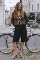 Top blazer lazos