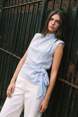 Asymmetrical tunic blouse