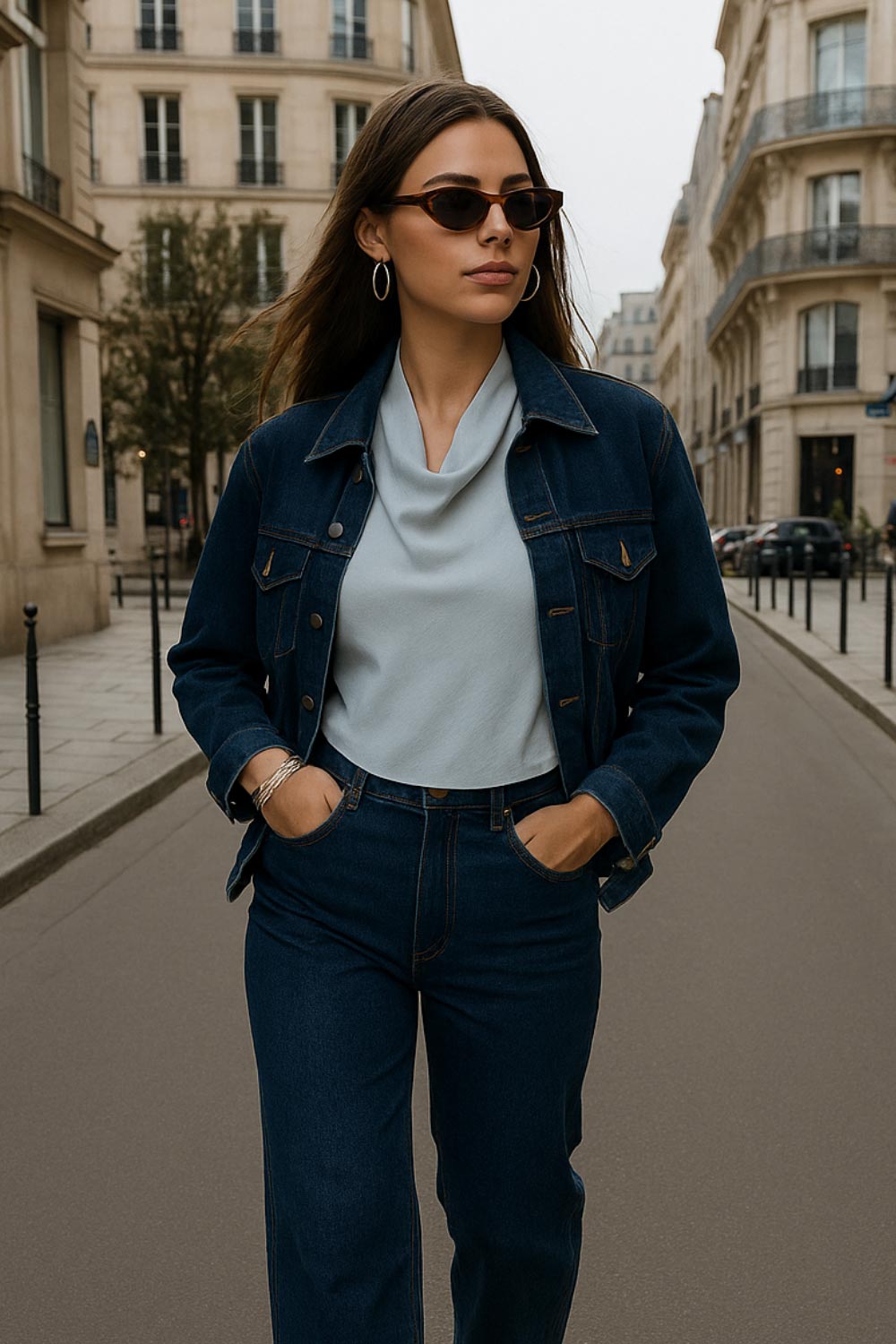 Top corto halter satinado de cuello alto fluido, fit recto, escote en espalda, cierre posterior con botón y ojal.