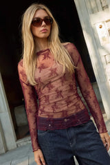 Asymmetric lace halter top
