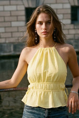 Top Margot con olanes