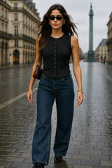 Top Rowan sin mangas