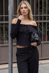 Top strapless tacto suave