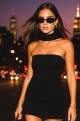 Top tubo After party detalle choker