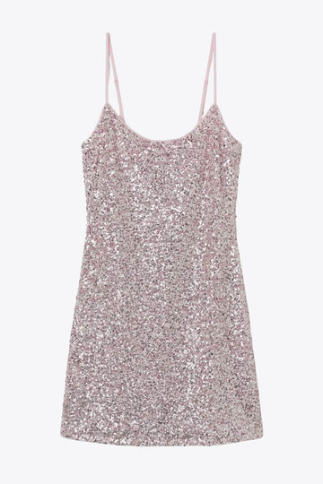 Pink sequin mini dress – HIGHSTREET