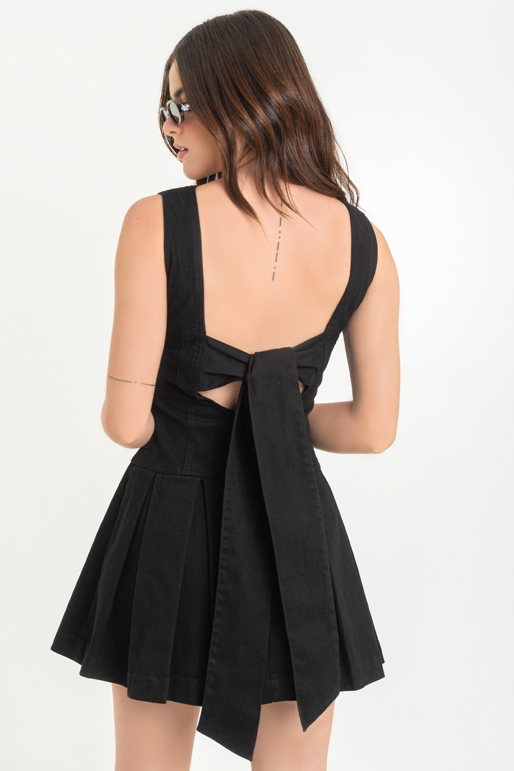 amazon vestido corto suelto espalda descubierta