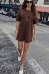 Vestido corto tipo camiseta