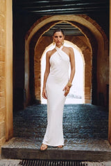 Radiance halter maxi dress