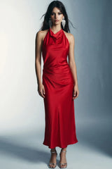 Lumiére long dress with open back