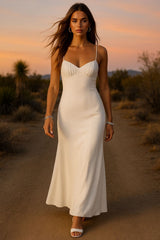 Vestido midi Bea nudo espalda